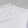 Magliette da uomo magliette bianche da uomo colore semplice colore estate maschio maniche corte a maniche corte toppi di magliette oversize 5xl abiti 2445