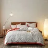 Bedding Sets Cotton Luxury Winter Bed Four-piece Sheet Quilt Cover American Retro Style Autumn And