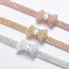 Dog Collars Shiny Cat Pearl With Crystal Rhinestone Necklace Adjustable Neck Strap For Small Dogs Accessories