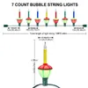 Strings Bubble Lights Christmas Night String Portable Fluid For Porches Weddings Patios Balconies