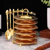 Dinnerware Sets 6 Tiered Serving Dishes Stand With Plates Cakes Candy Display Wedding Ceremony Party Ornament Dispiay