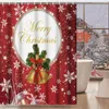 Cortinas de chuveiro cortina de decoração de natal fria para caras clear longa banheiro conjunto de janelas