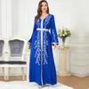 中東の国境のスリム新しい女性の外国貿易卸売緩い刺繍スカート長袖ドレス秋