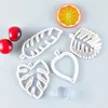 4pcs foglia cookie stampo stampo creativo biscotto jungle cookie cutter torta fondente decorazione stampo dognante fai da te stampo cucine strumenti da cucina