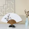 Decorative Figurines |gift Paper Folding Fan Door Ten Bamboo Jai Ancientry Ancient Antique Hanfu Female