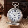 Pocket Watches Vintage The Greatest Dad Steampunk Pocket Quartz Necklace Pocket Fob es for Father Chain Clock Relogio De Bolso L240402