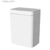 Odpadkowe kosza 18L Smart Bathern Trash może automatyczne worki Electronic Trash Can White Touchless Wąskie inteligentne czujnik śmieci Smart Home L46