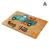 Carpets Thanksgiving Pumpkin Maple Carpet Kitchen Floor Mat Decor For Living Room Bedroom Hallway Balcony Rugs Anti-Slip Doo L0T7