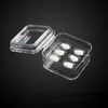 Small Dental Crown Box with Transparent Flexible Film Crown-keeping Box Plastic Teeth Tool Material Inside Denture Storage