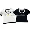 Contrast Kleur T -shirt Vrouwen