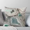 Kissen Ode an Geode - blau/blaugrün Wurst Weihnachten Kissenbezug dekoratives Sofa s