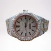 Iced Out Watch Moissanite Diamond VVS Stainless Steel VVS Custom Moissanite Watch For Men