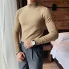 Men's Sweaters 2024 Slim Fit Mock Neck Sweater - Korean-Style Casual And Stylish Soft Knit Fabric 14 Colors Perfect For Spring S-4XL