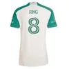 2024 2025 Soccer Jersey Kid Kit Man 24 25 Football Shirt Home Home Green Las Vacs Away White Tan Armadillo Driussi Rigoni Ring Rubio Wolff Zardes Rereira