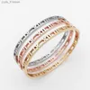 Bracelets à charme mode argent en acier inoxydable sortilège de bijoux romain rose bracelet en or rose pour les femmes l46
