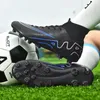 Chaussures de football pour hommes High Top FGTF ANTISLIP Professional Training Football Cilats Boots Kids Outdoor Sports 240323