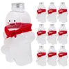 Storage Bottles 10 Sets Christmas Drink Bottle Empty Beverage Gingerbread Container Adorable Juice The Pet Wrapping Water