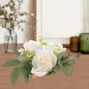 Candle Holders Candlestick Garland Wreath Artificial Flower Floral Rings Wedding Decorations For Ceremony Cloth Pillars Wreaths