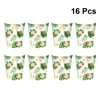 Copas descartáveis palhas 32 PCs Hawaii Folhas de papel Festa de papel criativo para bebida criativa para casamento de aniversário