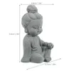 Décorations de jardin Resin Resin Bouddha Statue Figurine Ornement Craft Sculpture