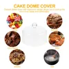 Dinnerware Sets Cake Stand Cover Display Platter Transparent Dome Acrylic Bread Dessert Plate Lid