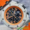 AP Brand Wristwatch Royal Oak Offshore Series 26170ST Orange Volcano Face Chronometer Automatic Mechanical Mens Watch