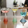 Copos de vinho bordas de bebida transfronteira coquetel de pudim de pombo cocktail design criativo design de vidro de sobremesa de gradiente de gradiente