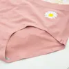 Women's Panties Mid-Waist Lingerie Briefs Small Daisy Flower Underwear Seamless Breathable Women Sexy