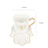 Servis uppsättningar Mark Ceramic Mug Milk Holder Decorative Coffee Cup Eye European Style teperamik