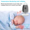 Camera Wireless Video Baby Monitor 2 Way Talk Night Vision 2,0 tum Färgsäkerhetskamera IR LED -temperaturövervakning med 8 vaggvisa