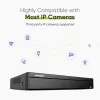 Gravador Sannce 16CH 8MP Poe Video Recorder H.265+ 4K NVR Video Surveillance Support 3MP 5MP 6MP 8MP Câmeras IPC