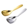 Spoons Thick Short Handle Soup Stainsless Steels Kitchen Rice Paddle Large Dinner Dishwasher Safe