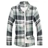 Marque de chemises décontractées pour hommes pour 2024 Spring automne à manches longues Flanelle Korea Style Oversize 6xl 7xl Shirt Plaid Harajuku Vêtements