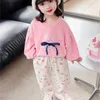 Trousers Girls Pants Long Trousers Cotton 2024 Soft Spring Autumn Teenagers Babys Kids Pants OutdoorTeenagers Childrens Clothing L46