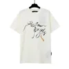 Mens Designer T Shirt Clothes Designers Shirts Women Black White T Shirts mode Kort ärm Teeloose -kläder#A15