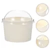 Caglie di tazze usa e getta 50 set di palline di gelato mini coperchio di carta fredda ciotole dessert per imballaggi budino.