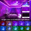 Galaxy 43 Verlichtingsmodi STAR Projector Galaxy Licht Remote Timer Maan plafondprojectie Slaapkamer Voice Gecontroleerde LED Cloud Room Licht Slaapkamer Decoratie