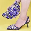 Dress Shoes Women High Heel Decorated With Appliques Party And Bag Sets Italian Matching Bags Quality