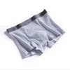 Underpants Arrival Men Boxer Cotton 3pcs/Lot Sexy U Convex Cash Man e Boy Boxer Plus Times