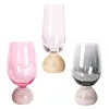 Vinglasögon Lätt lyx 260-450 ml Fairy Pink Wrapped Diamond Red Whisky Sake Soju Vodka Cup Family Festival Banket Drinkware Gift