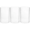 Candle Holders 3 Pcs Windproof Lampshade Clear Glass Covers Shades Home Holder Desktop Decor Household Bulk