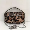 Modefrauen Handtasche Leopard Leder Umhängetaschen Frauen lässig Solid Color Messenger Tasche für Frauen Luxus -Unterarmtasche 240328