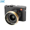 J Metal Lens Hood with Cap for Leica Q3 Q2 Q Digital Camera Black Gold Replaces Round Cover 240327