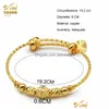 Bangle 2pcs/Lot Dubai Aniid Gold Color Girls/Baby/Kids Charm Gypsophila Bracelet Bracelet Heart Jewelry Christmas S 230814 Drop de dhtvu