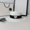 Chapéu de palha larga chapéus de casquette para mulheres chapéu de férias de praia de praia