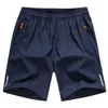 Summer Ice Silk Sports Quick Drying Pants Mens Shorts Loose 5 Cm Large Wearing Beach Casual Middle Outside {category}