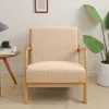 Stoelbedekkingen fauteuil slipcover elastische moderne hoes rits rits rits stretch houten arm beschermer afneembaar stoel home decor