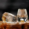 Kieliszki do wina kryształ kubki złota folia domowy koktajl s whisky wódka piwo wysokiej klasy zestawy naczyń napojów kreatywne kubki na alkohol