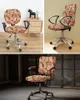 Couvre-chaise Christmas Vintage Stamp Poinsettia Elastic Failchair Computer Cover Avible Office Office Slipver Split Silt