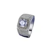 Zhong Nuo 럭셔리 고급 GRA 인증 Moissanite Jewelry Men Moissanite Ring